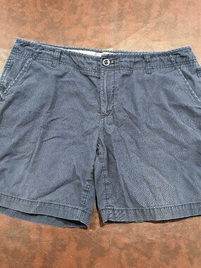 Blue Eddie Bauer women's cotton chino shorts, size 12